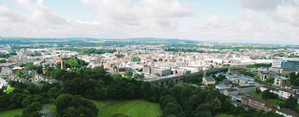 East Ayrshire birds eye view